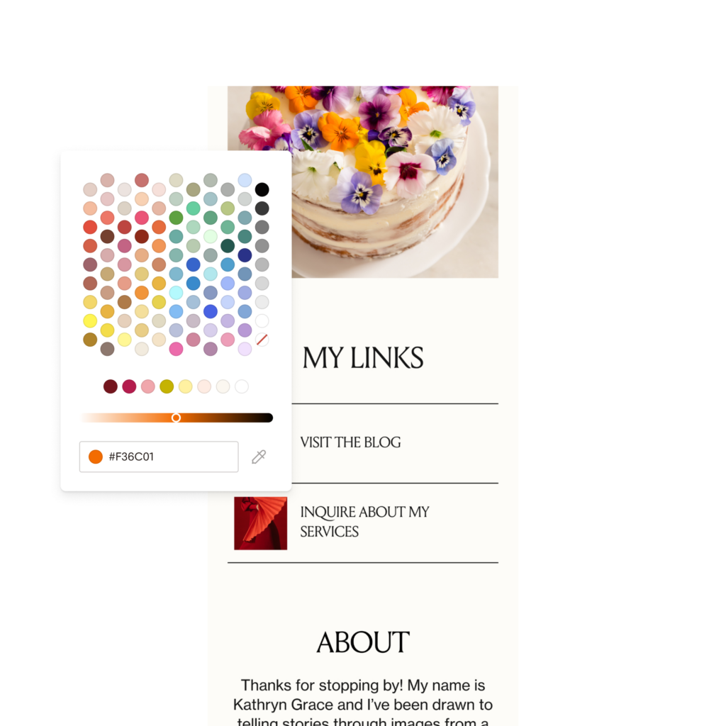Flodesk branding template example
