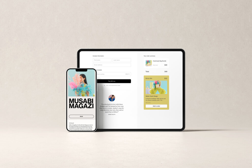 Flodesk email marketing template example